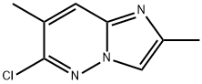 6-氯-2,7-二甲基咪唑并[1,2-B]哒嗪,17412-20-3,结构式
