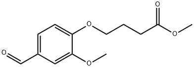 METHYL 4-(4-FORMYL-2-METHOXYPHENOXY)BUTANOATE Struktur
