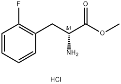 D-2-氟苯丙氨酸甲酯盐酸盐,176896-71-2,结构式