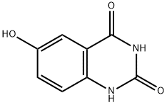 6-ヒドロキシキナゾリン-2,4(1H,3H)-ジオン 化学構造式