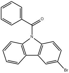 9-ベンゾイル-3-ブロモ-9H-カルバゾール 化学構造式