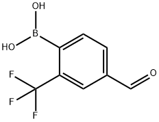 4-Formyl-2-(trifluoromethyl)phenylboronic acid Struktur