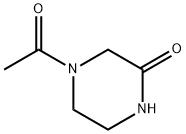 4-アセチルピペラジン-2-オン 化学構造式