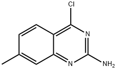 4-クロロ-7-メチル-2-キナゾリンアミン 化学構造式