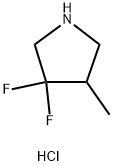 3,3-difluoro-4-methylpyrrolidine hydrochloride Structure