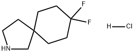 2-Azaspiro[4.5]decane, 8,8-difluoro-, hydrochloride (1:1) Struktur