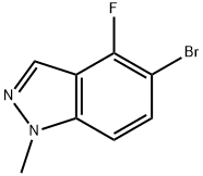 5-BROMO-4-FLUORO-1-METHYLINDAZOLE, 1784678-61-0, 结构式