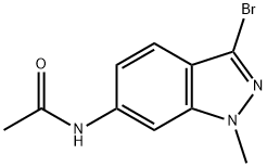 n-(3-bromo-1-methyl-1h-indazol-6-yl)acetamide Structure