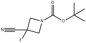 tert-butyl 3-cyano-3-fluoroazetidine-1-carboxylate Structure