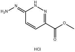 METHYL 3-HYDRAZINOPYRIDAZINE-6-CARBOXYLATE 2HCL, 1788044-11-0, 结构式