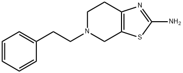 5-苯乙基-4,5,6,7-四氢噻唑并[5,4-C]吡啶-2-胺, 17899-56-8, 结构式