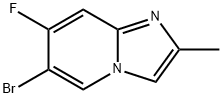 6-溴-7-氟-2-甲基咪唑并[1,2-A]吡啶, 1793052-24-0, 结构式