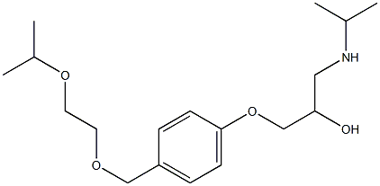 1,1'-[メチレンビス(4,1-フェニレンオキシ)]ビス[3-(1-エチルアミノ)-2-プロパノール] 化学構造式