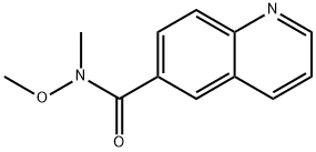 N-methoxy-N-methylquinoline-6-carboxamide Structure