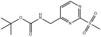 ((2-(甲基硫烷基)嘧啶-4-基)甲基)氨基甲酸叔丁酯, 1799434-48-2, 结构式