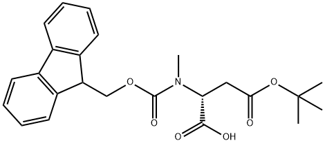 N-FMOC-N-METHYL-D-ASPARTIC ACID 4-TERT-BUTYL ESTER, 1799443-40-5, 结构式