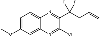 3-chloro-2-(1,1-difluorobut-3-enyl)-6-methoxyquinoxaline Structure