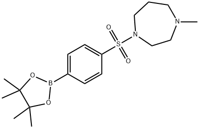 4-(4-Methylhomopiperazin-1-ylsulfonyl)phenylboronic acid pinacol ester Struktur