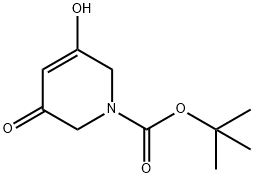 叔-丁基 3-羟基-5-氧亚基-5,6-二氢吡啶-1(2H)-甲酸基酯, 1802180-16-0, 结构式