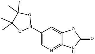 6-(Tetramethyl-1,3,2-dioxaborolan-2-yl)-3H-[1,3]oxazolo[4,5-b]pyridin-2-one Struktur