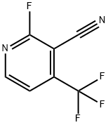 2-氟-4-三氟甲基吡啶-3-甲腈, 1805633-57-1, 结构式