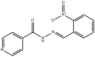 N'-[(E)-(2-nitrophenyl)methylidene]pyridine-4-carbohydrazide Struktur