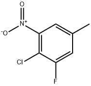 2-Chloro-1-fluoro-5-methyl-3-nitro-benzene Structure