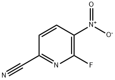 6-Fluoro-5-nitro-pyridine-2-carbonitrile 化学構造式