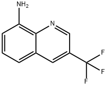 3-(トリフルオロメチル)キノリン-8-アミン 化学構造式