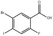 5-Bromo-2-fluoro-4-iodo-benzoic acid Struktur