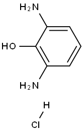 2,6-ジアミノフェノール塩酸塩 化学構造式