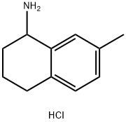 7-甲基-1,2,3,4-四氢萘-1-胺盐酸盐,1810069-89-6,结构式