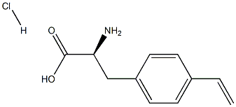 (2S)-2-AMINO-3-(4-VINYLPHENYL)PROPANOIC ACID-HCL Struktur