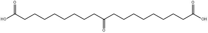 Nonadecanedioic acid,10-oxo- Structure