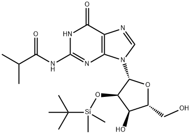 2'-O-(tert-Butyldimethylsilyl)-N-isobutyrylguanosine Structure