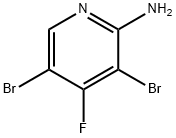 3,5-Dibromo-4-fluoro-pyridin-2-ylamine,1820604-11-2,结构式