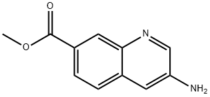 methyl 3-aminoquinoline-7-carboxylate Struktur