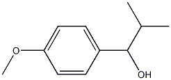 1-(4-甲氧基苯基)-2-甲基丙烷-1-醇, 18228-46-1, 结构式