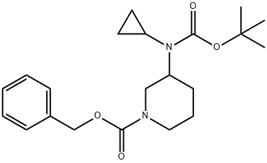 1-Cbz-3-[Boc(cyclopropyl)amino]piperidine Structure