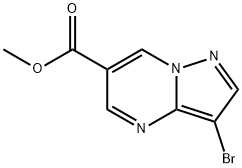 3-溴吡唑并[1,5-A]嘧啶-6-羧酸甲酯,1823420-32-1,结构式