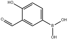 (3-甲酰基-4-羟基苯基)硼酸, 182344-24-7, 结构式