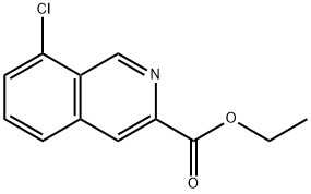 ETHYL 8-CHLOROISOQUINOLINE-3-CARBOXYLATE Struktur