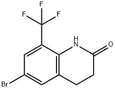 6-Bromo-8-(trifluoromethyl)-3,4-dihydroquinolin-2(1H)-one Struktur