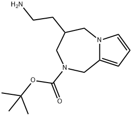 Tert-Butyl 4-(2-Aminoethyl)-4,5-Dihydro-1H-Pyrrolo[1,2-A][1,4]Diazepine-2(3H)-Carboxylate Struktur
