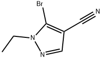 5-Bromo-1-ethyl-1H-pyrazole-4-carbonitrile Structure