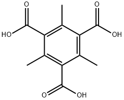2,4,6-TRIMETHYLBENZENE-1,3,5-TRICARBOXYLIC ACID, 18239-15-1, 结构式