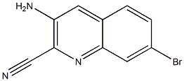 3-Amino-7-bromoquinoline-2-carbonitrile,1823939-31-6,结构式