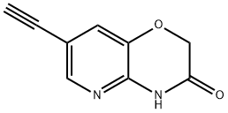 7-Ethynyl-2H-pyrido[3,2-b][1,4]oxazin-3(4H)-one 化学構造式