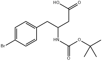 N-叔丁氧羰基-3-氨基-4-(4-溴苯基)丁酸,1824507-83-6,结构式