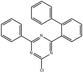 2-[1,1'-Biphenyl]-2-yl-4-chloro-6-phenyl-1,3,5-triazine Struktur